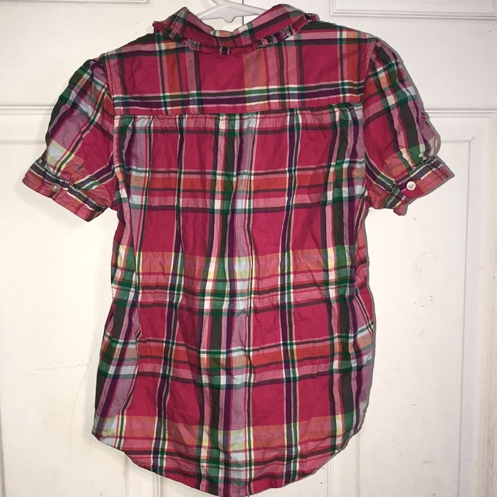 Girl’s Ralph Lauren Plaid Top